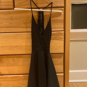 Black lace mini dress!